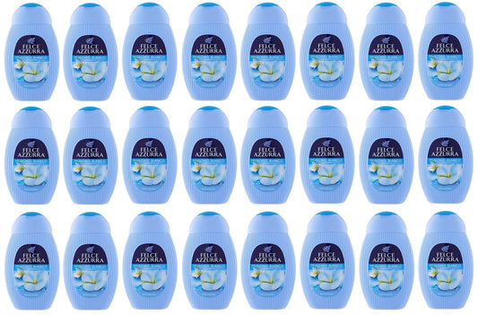 24x Felce Azzurra Muschio Bianco Gel da Doccia - Doccia Gel Bagnoschiuma 250ml