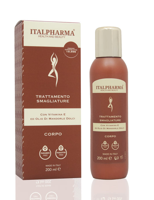 Trattamento Smagliature con Vitamina E ed Olio di Mandorle Dolci, corpo. ITALPHARMA