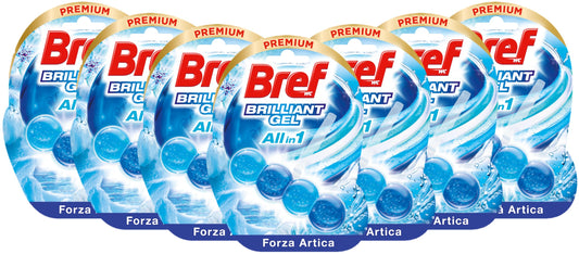 Bref Brilliant WC Forza Artica, 7 Confezioni
