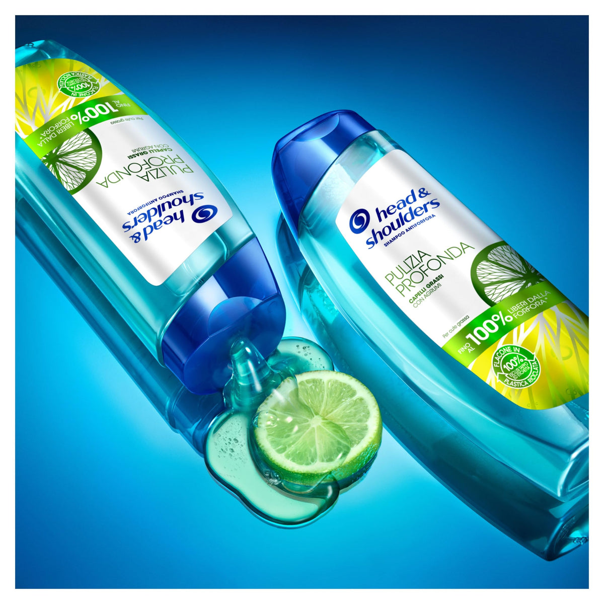 Head & Shoulders Pulizia Profonda Capelli Grassi, Contro La Forfora, Con Agrumi, Senza Siliconi, Per Capelli Fino Al 100% Liberi Dalla Forfora, 250 ml