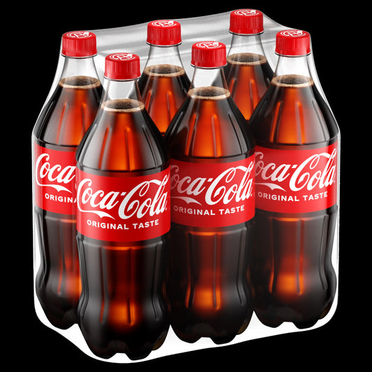 Coca-Cola Original Taste – 6 Bottiglie da 1 L,  bottiglia PET 100%