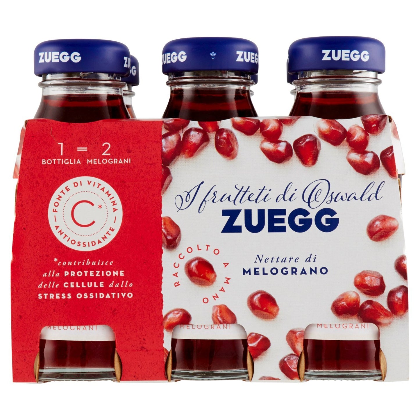 Zuegg - Succo Melograno - 4 confezioni da 6 pezzi da 125 ml [24 pezzi, 3 l]
