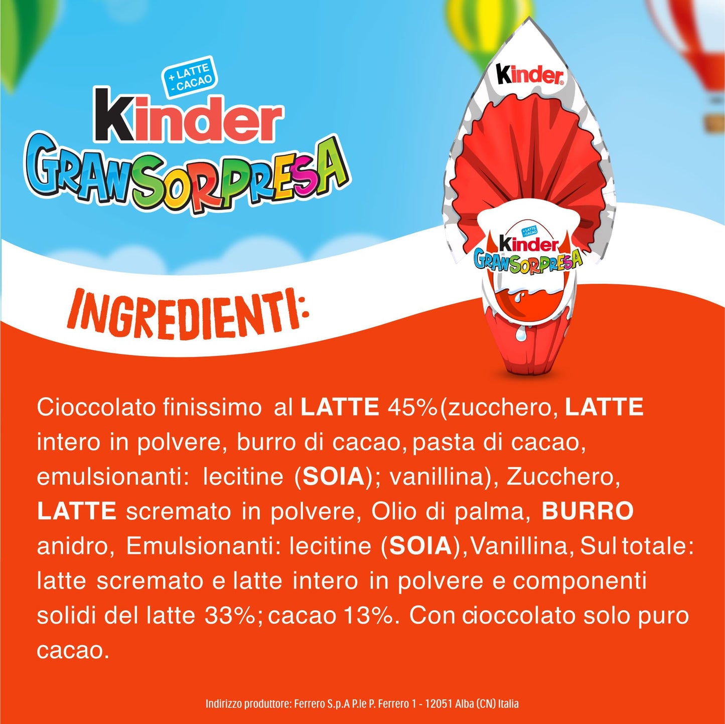 Kinder GranSorpresa Barbie - Uovo di Pasqua Kinder, 220 Grammi