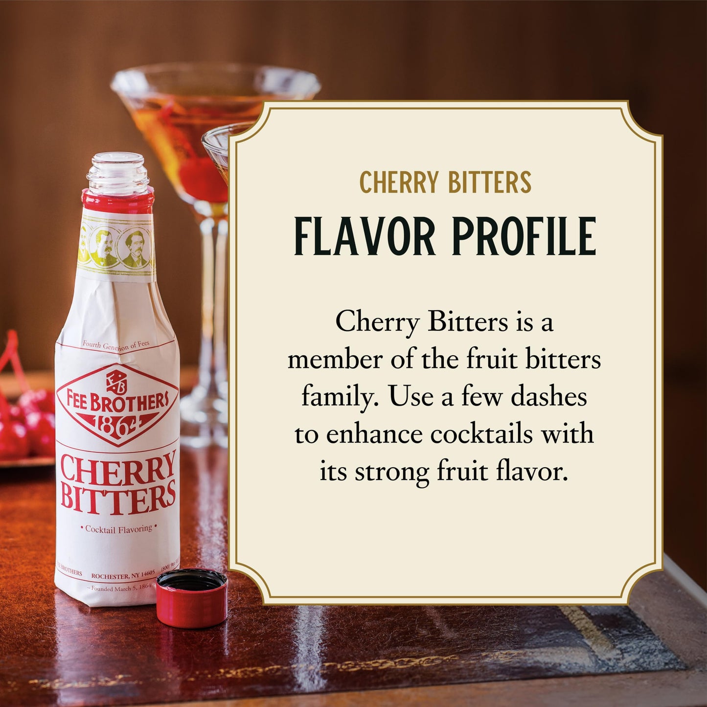 FEE BROTHERS 1864 BITTERS CHERRY Bitter aromatizzante CL.10