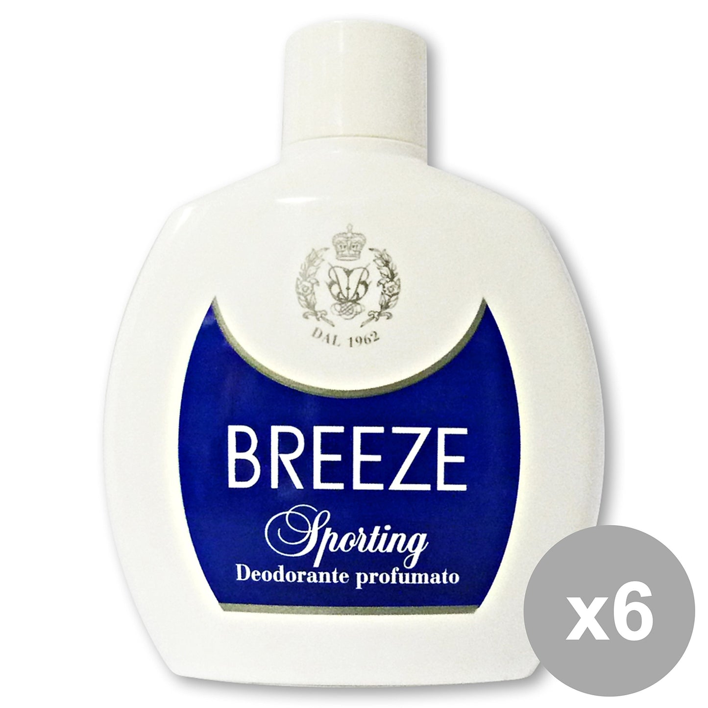 BREEZE Set 6 Deodorante Squeeze Sporting 100 Ml. Cura Del Corpo