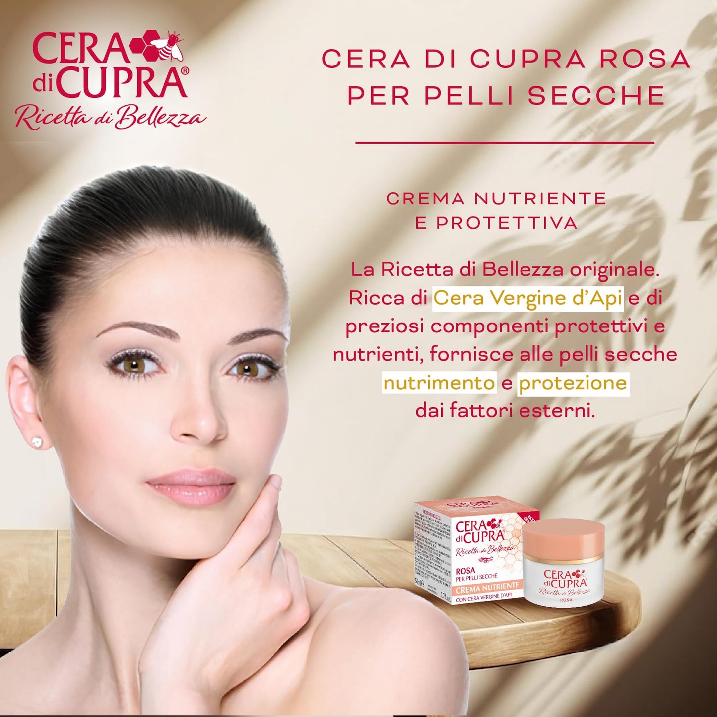 CERA DI CUPRA Crema Rosa Vaso - 50 Ml - 50 ml