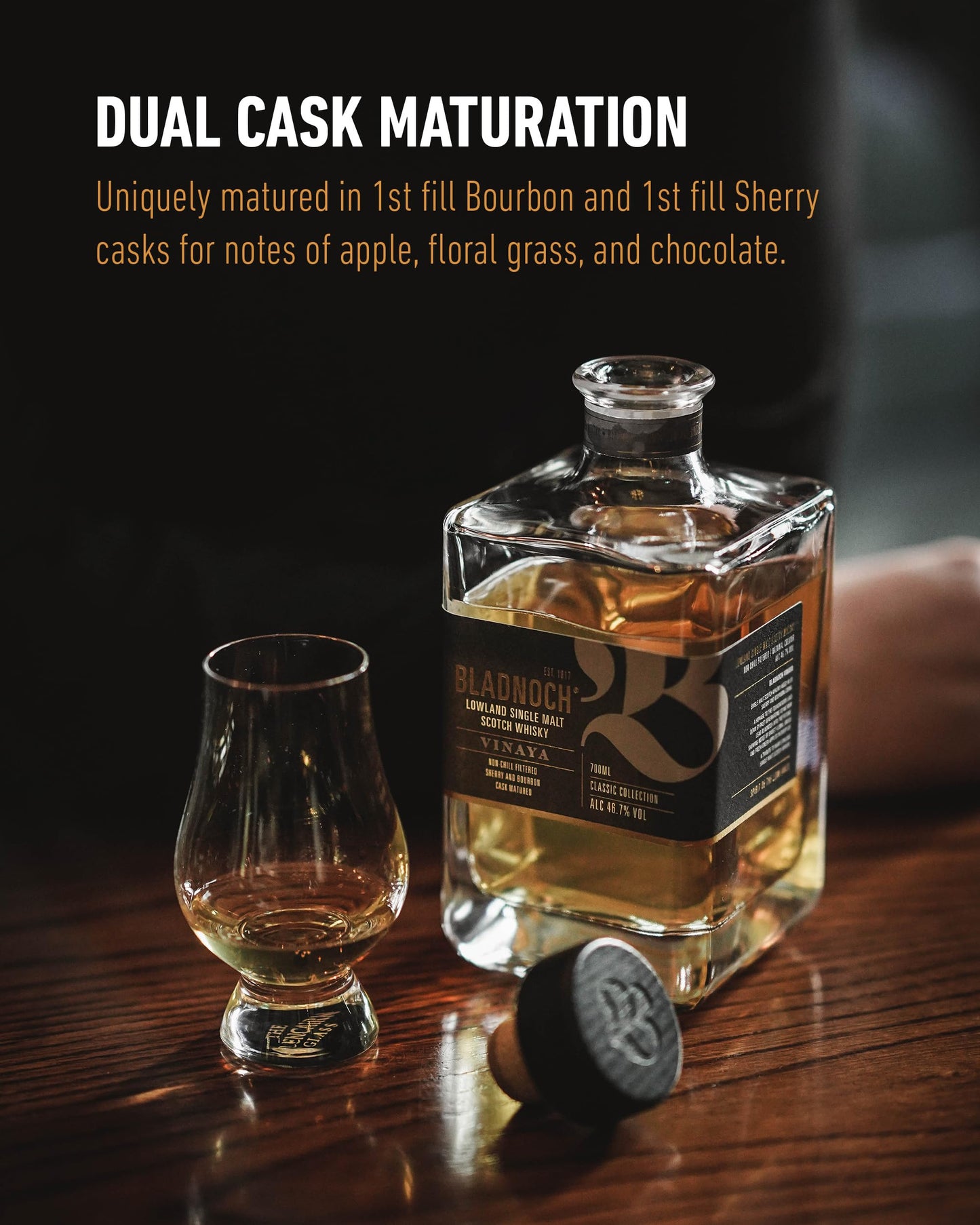 Bladnoch VINAYA Lowland Single Malt Scotch Whisky 46,7% Vol. 0,7l in Giftbox