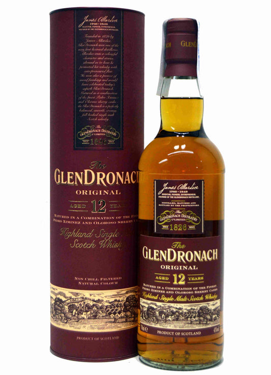 GlenDronach 12 anni Original 70cl - Single Malt Scotch Whisky. 43% vol.