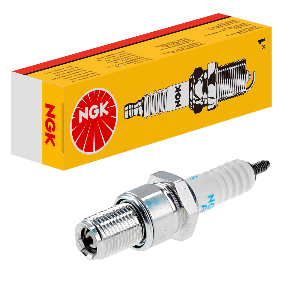 Candela di accensione NGK BR8ECS, 3972| Yellow Box | 1 pezzo