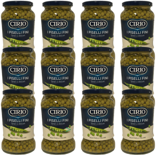 Cirio Piselli Fini Teneri e Delicati Coltivati in Italia (12 x 370g)
