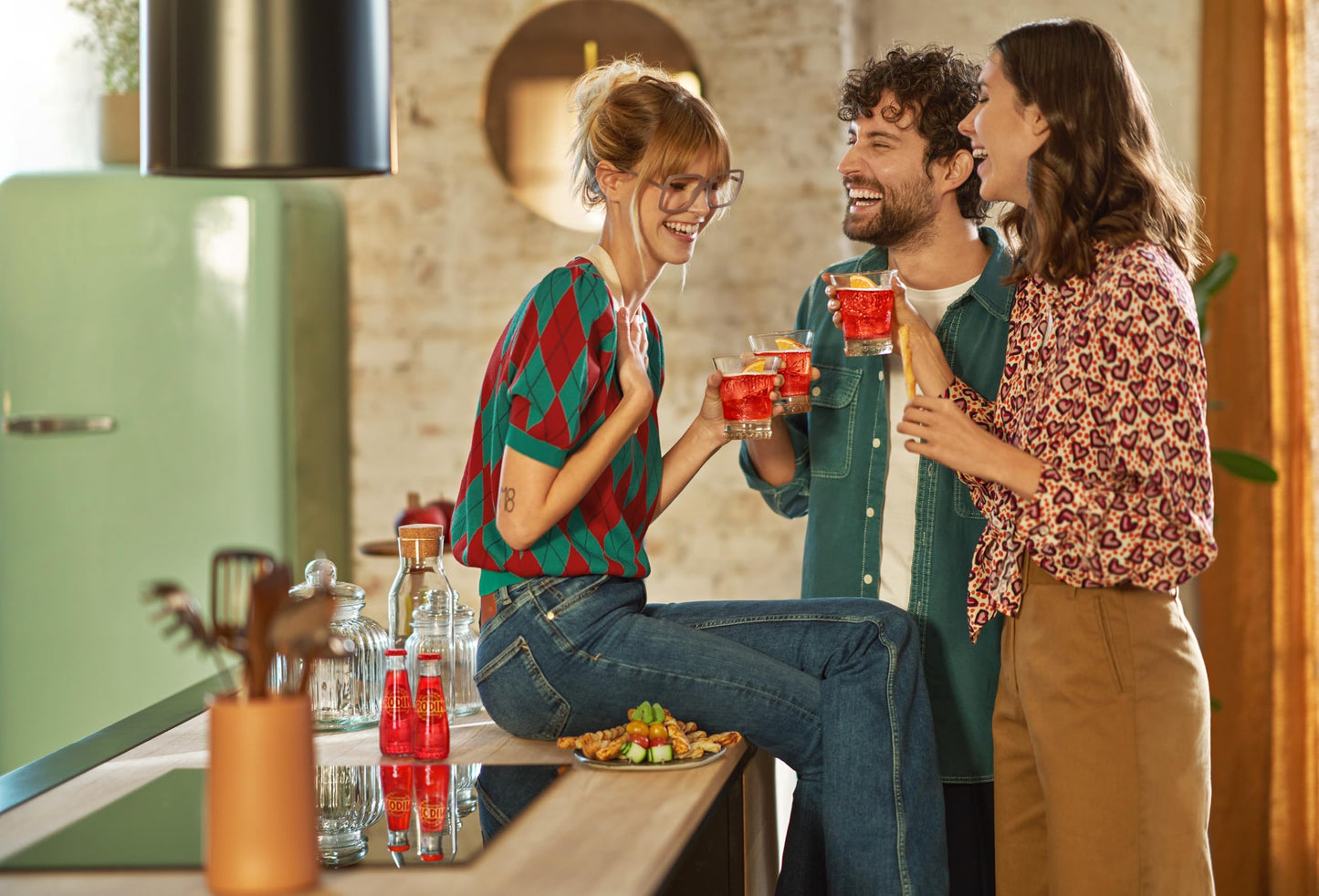 Crodino Arancia Rossa - Aperitivo Analcolico Pronto da Bere, 10 Bottigliette da 10 cl