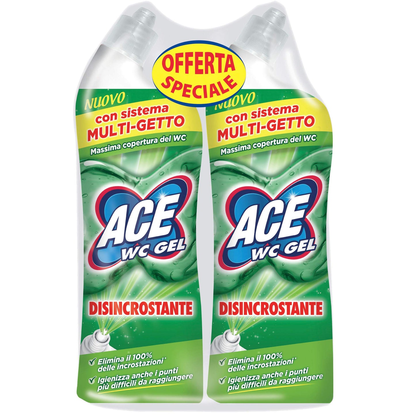 Ace WC Gel Disincrostante - 2 Confezioni da 700 ml