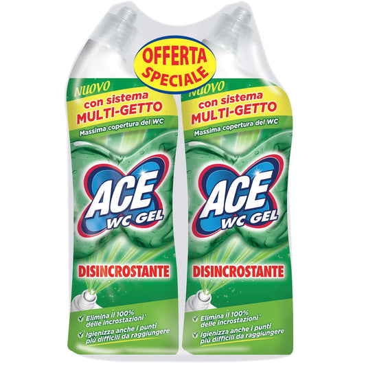 Ace WC Gel Disincrostante - 2 Confezioni da 700 ml