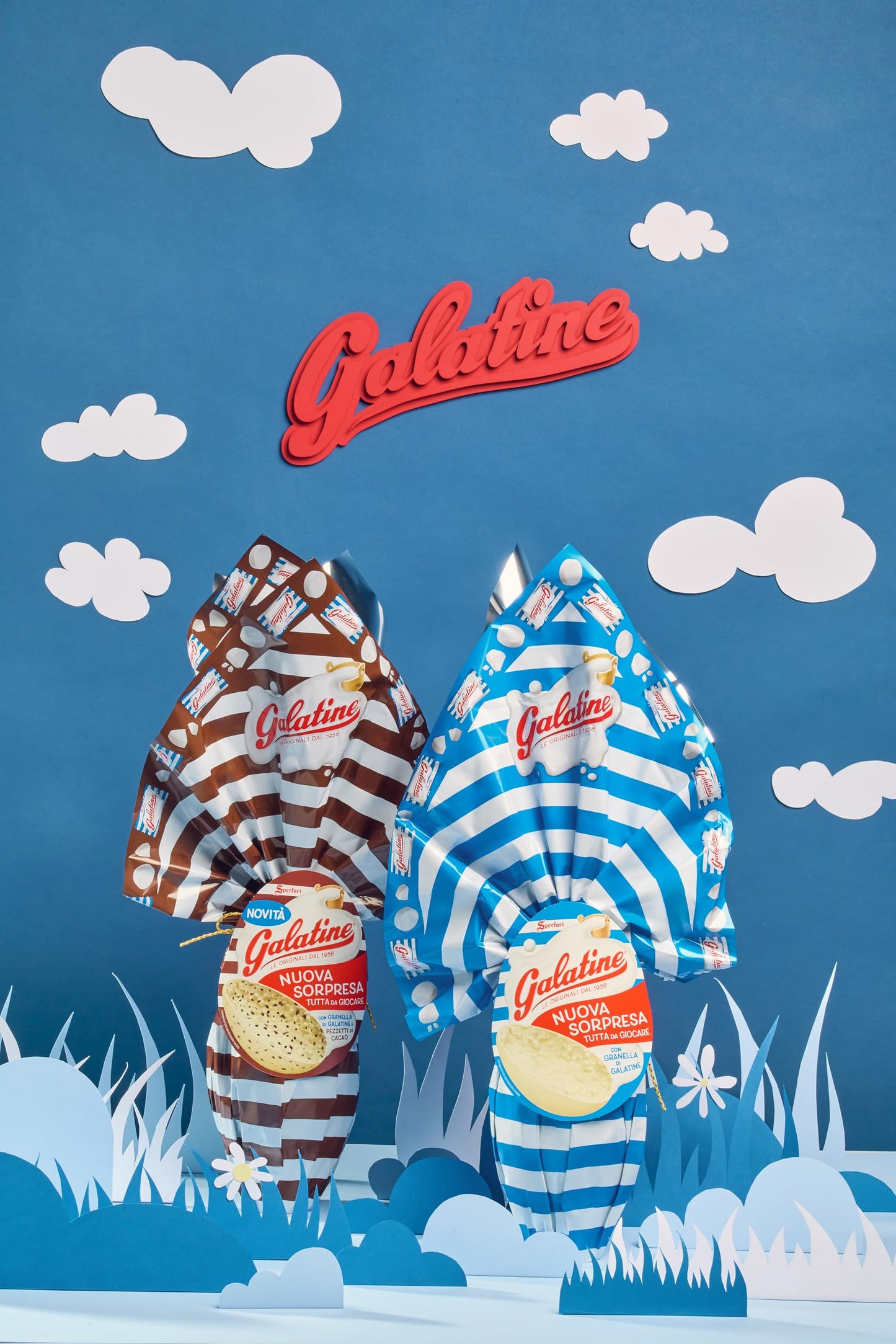 Galatine - Uovo Cioccolato Bianco con Granella di Galatine - 230g