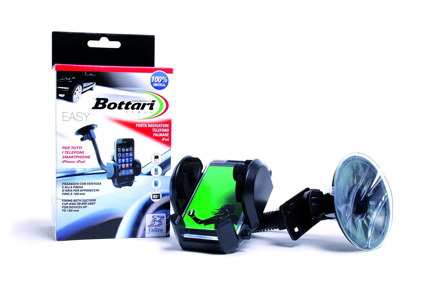 Bottari 16135 Supporto Auto Universale per Cellulari e Smartphone