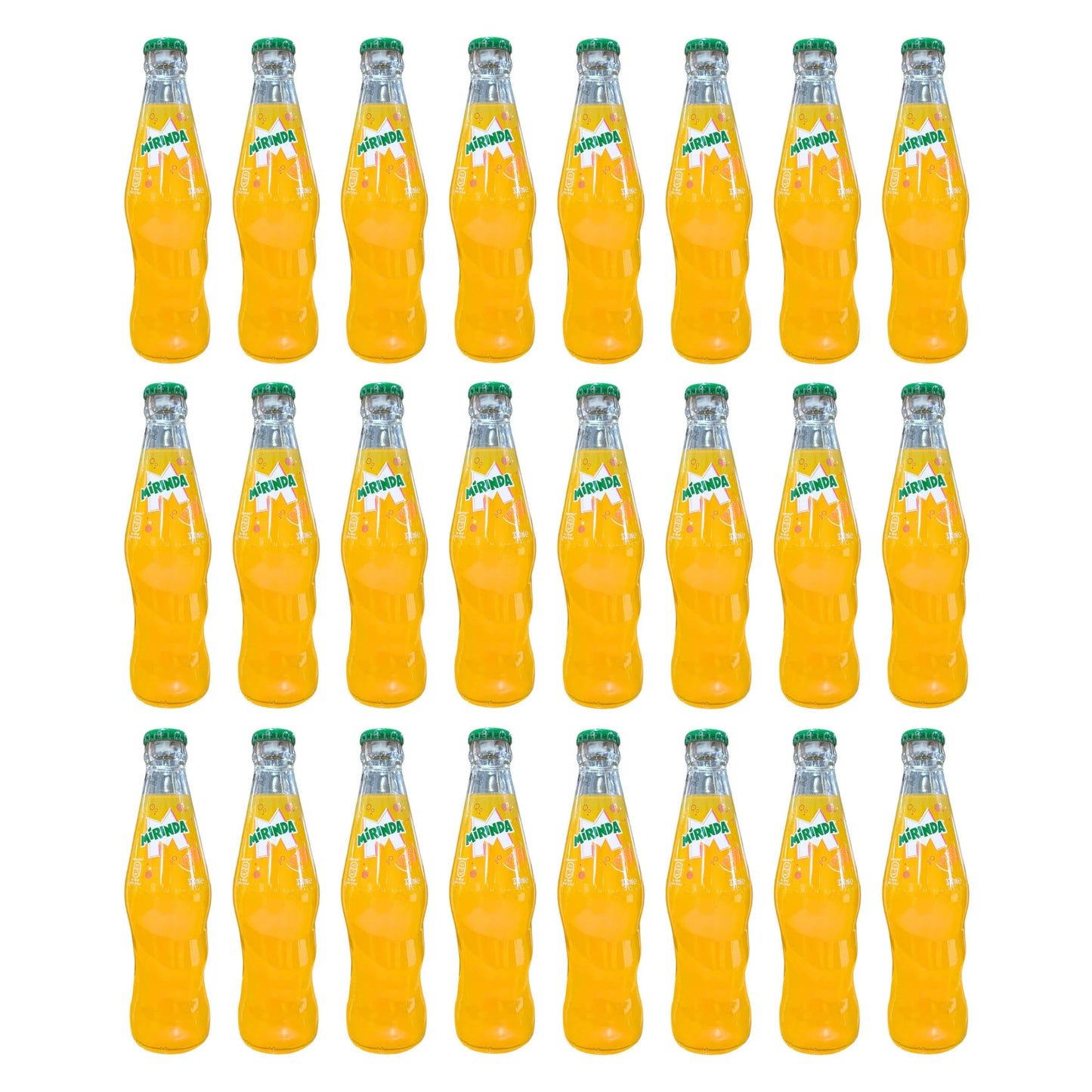 Mirinda Aranciata 33cl x 24 | Aranciata in Vetro | Bevanda Analcolica Rinfrescante all'Arancia | Confezione da 24 Bottigliette da 330ml