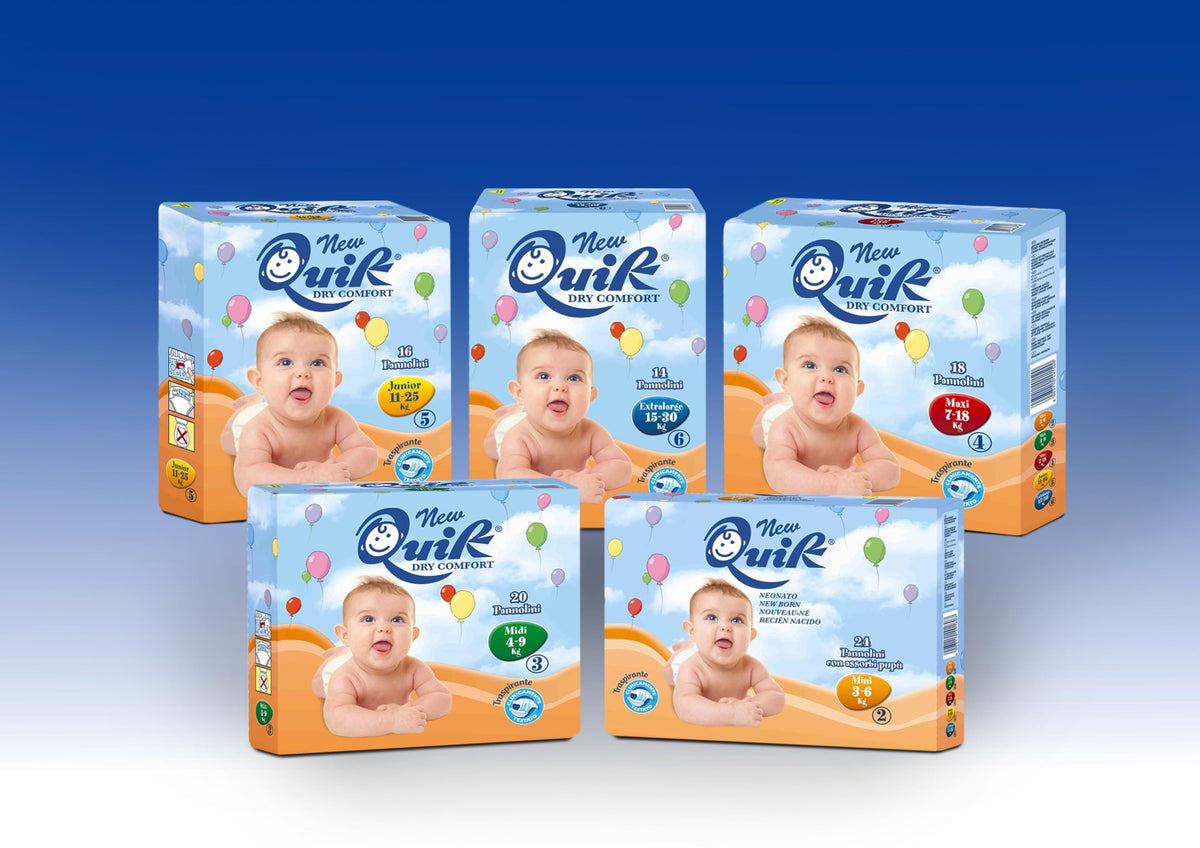 Quik Pannolini Taglia 5 kg 11/25, Confezione da 16 pz