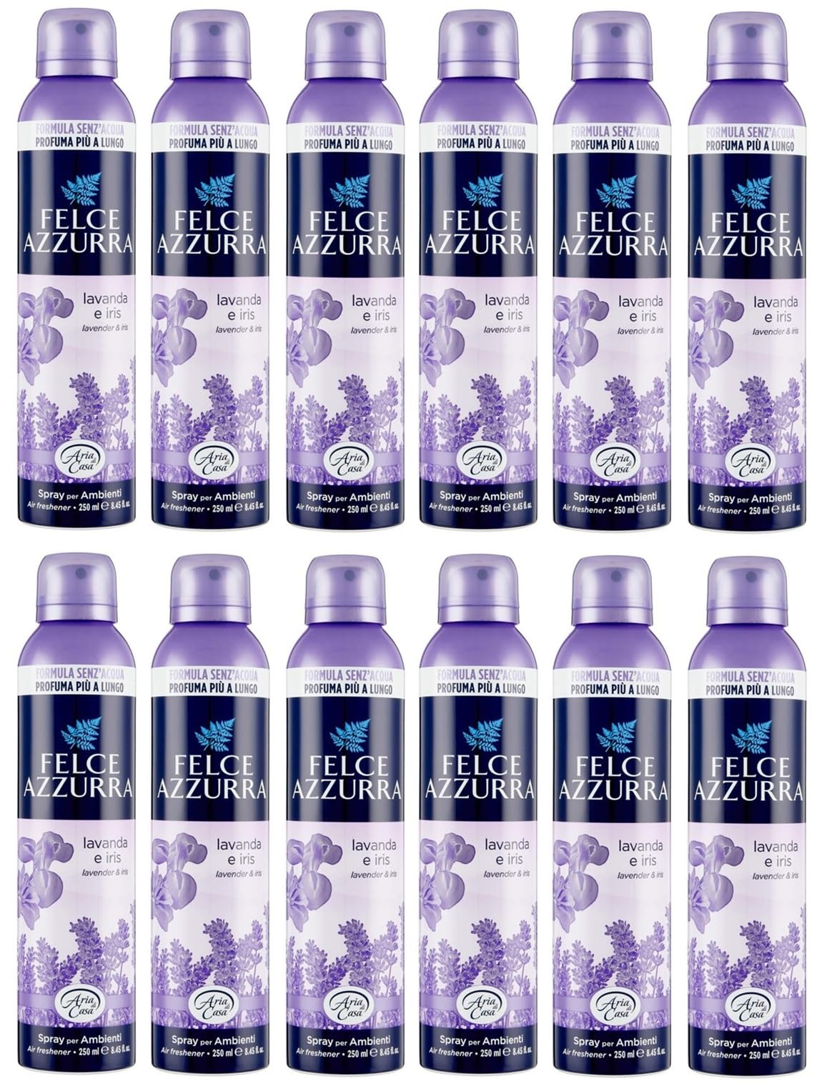 Felce Azzurra Lavanda Deodorante Ambienti, 12 confezioni da 250 ml