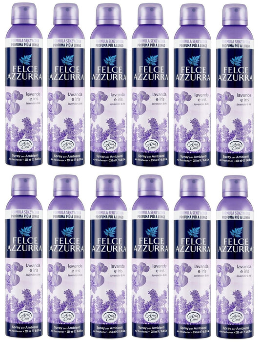 Felce Azzurra Lavanda Deodorante Ambienti, 12 confezioni da 250 ml