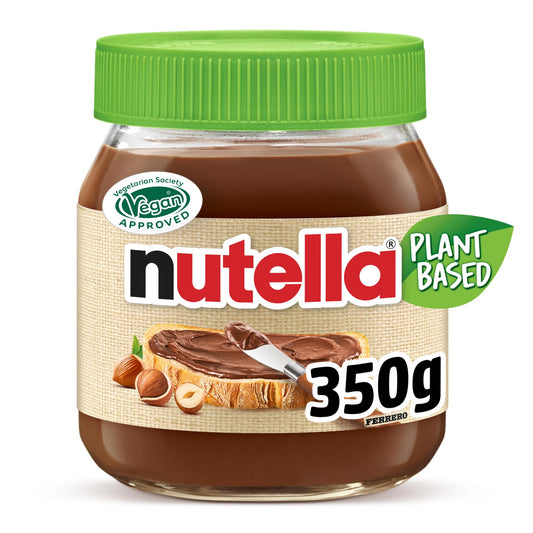 Nutella Plant-Based - Crema Spalmabile alle Nocciole e Cacao, Vegana, Senza Lattosio* e Senza Glutine, Ideale a Colazione per Vegani e Intolleranti al Lattosio, Vasetto da 350 Grammi