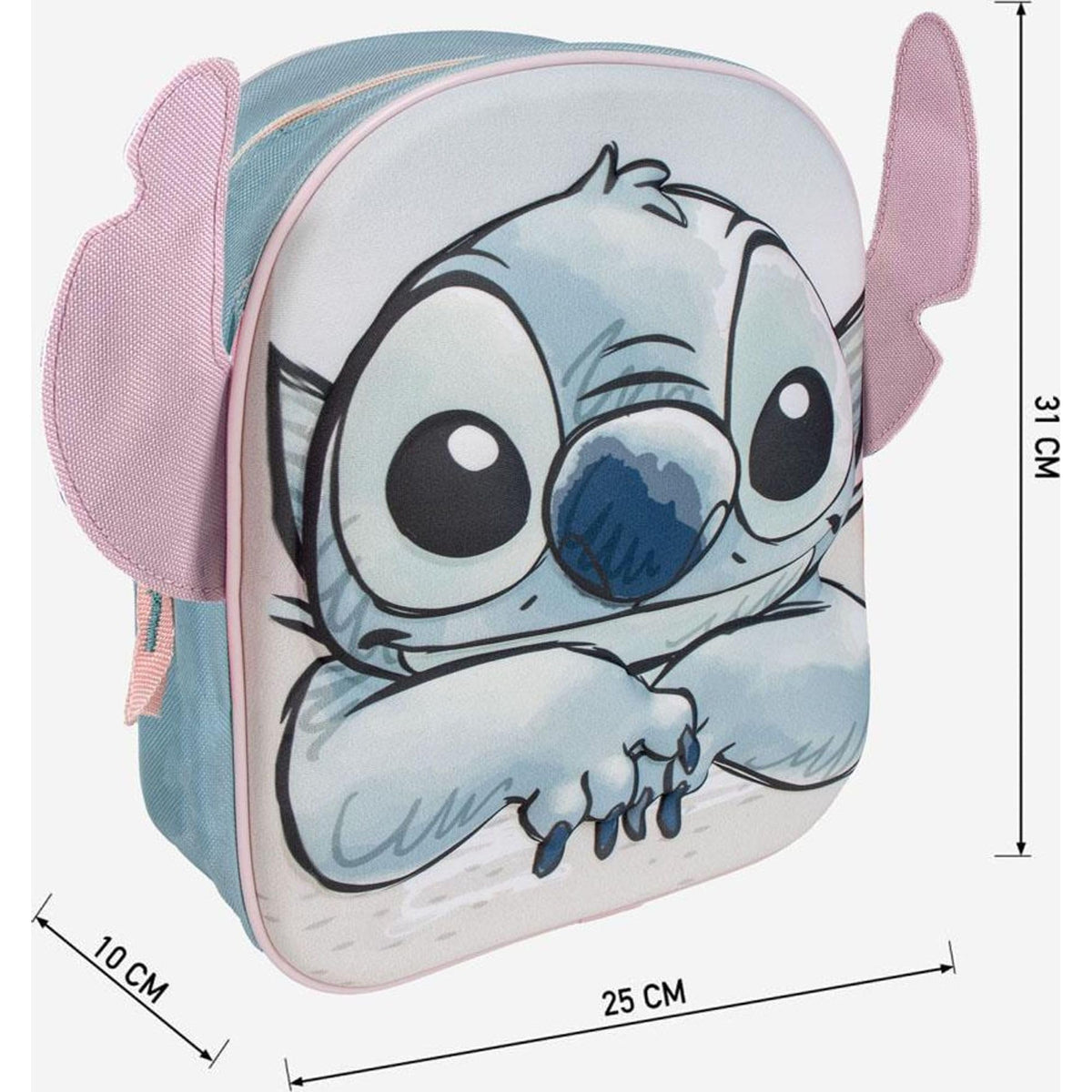 CERDÁ LIFE'S LITTLE MOMENTS Zaino 3D per Bambini Applicazioni Punto, Unisex Kids, Blu Chiaro, Regular