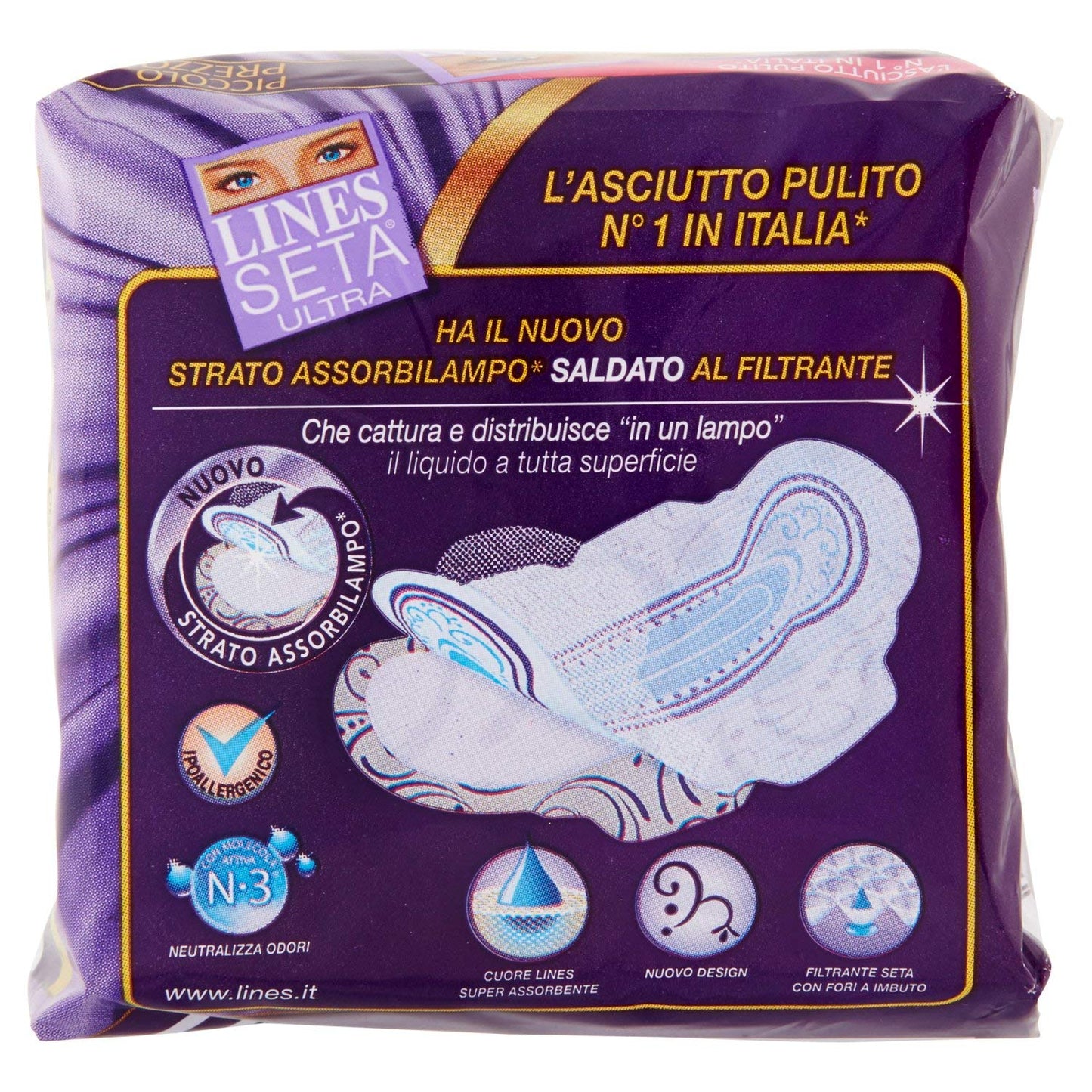 Lines Assorbenti Seta Ultra Lungo Ali Normal 11 Pz - 100ml