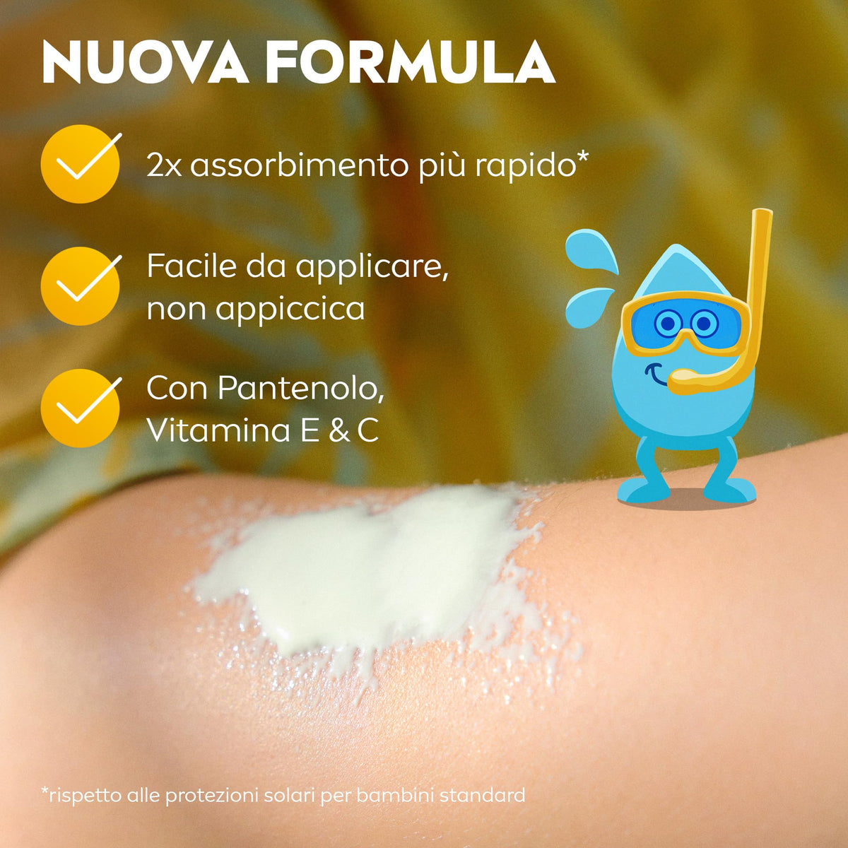 NIVEA SUN Kids Maxi Spray Protect & Care SPF 50+ 270 ml, Crema solare 50 bambini 3+ anni, Protezione solare 50 bambini spray extra resistente all'acqua e al sudore con Pantenolo, Vitamina C & E