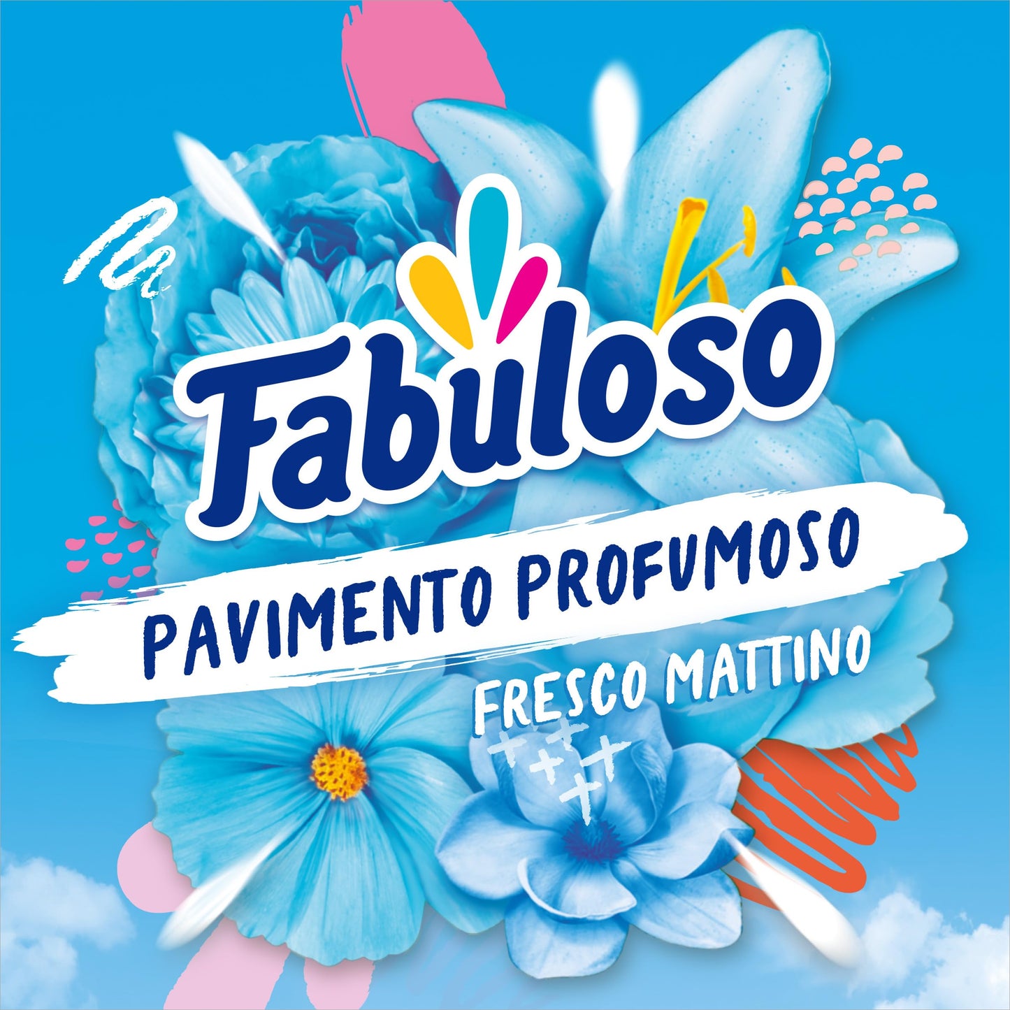 Fabuloso Detersivo Pavimenti Fresco Mattino 1,25L | Detergente Multiuso | 100% Pulizia Istantanea | Profumo per 24 ore | Formula Biodegradabile al 85% | 99% Ingredienti di Origine Naturale*