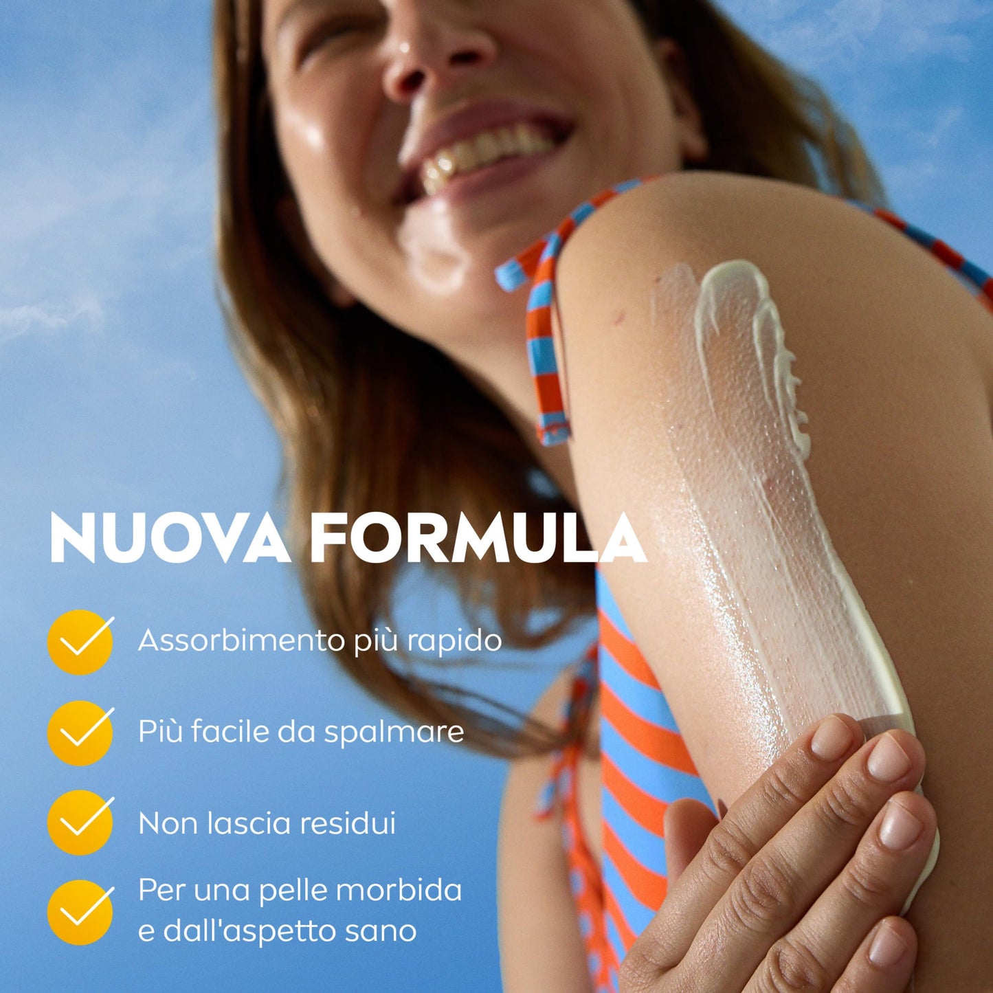 NIVEA SUN Protect & Hydrate SPF 50+ 200 ml, Crema solare 50+ idratante 48h ad assorbimento rapido, Protezione solare 50+ resistente all'acqua arricchita con Vitamina C e Acido Ialuronico
