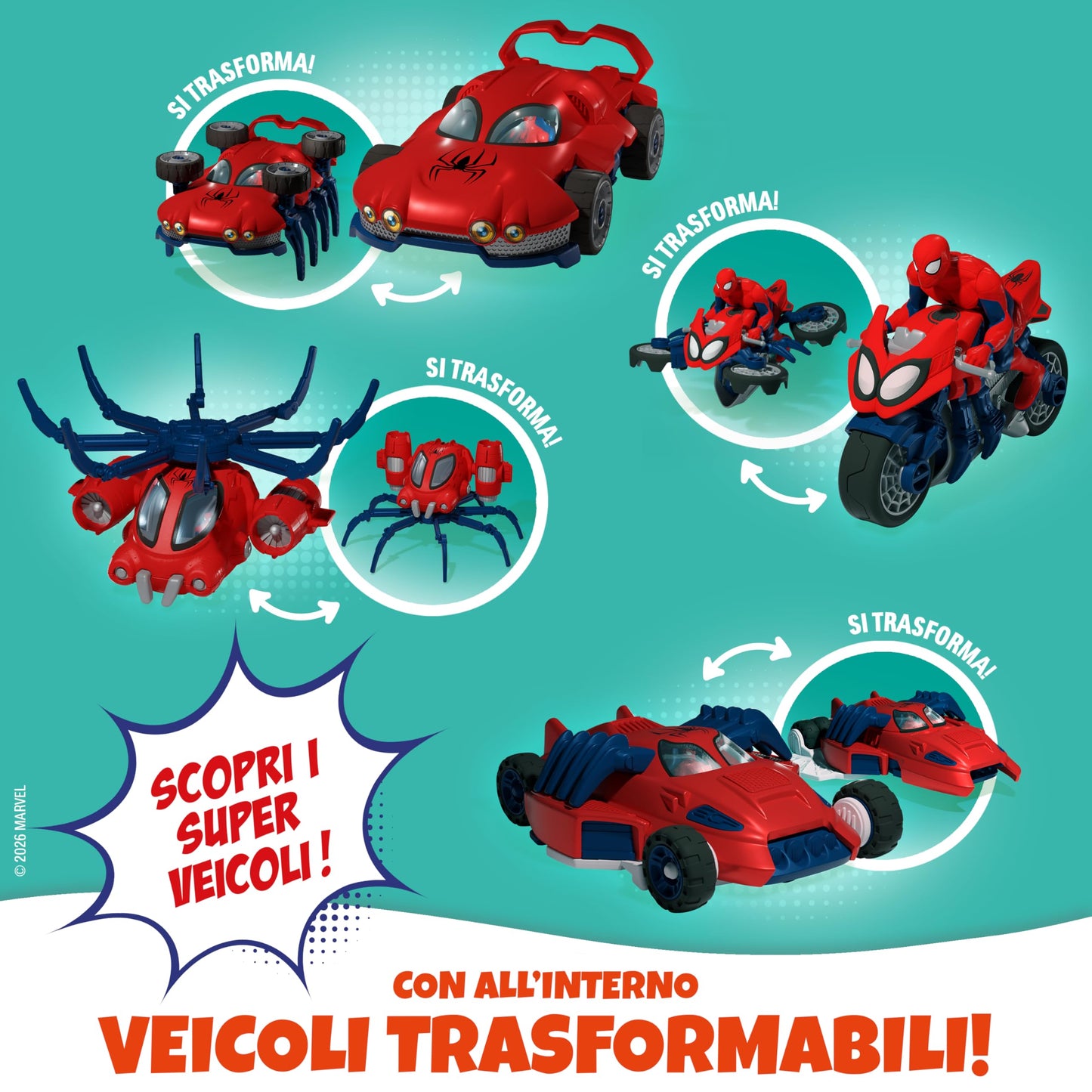 Kinder GranSorpresa Maxi Spider-Man, Uovo di Pasqua Kinder 2026 di Finissimo Cioccolato al Latte con Sorpresa Marvel Spider-Man, 220 g