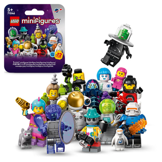LEGO Minifigures Serie 26 Spazio, Scatola con 1 di 12 Personaggi Giocattolo a Caso da Collezione, Inclusi un Astronauta e un Robot Maggiordomo, Set di Giochi per Bambini e Bambine da 5 Anni 71046