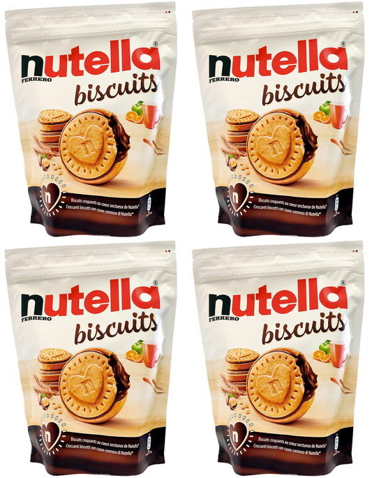 4 NUTELLA BISCUITS DA 304 GR - UN CUORE GRANDE IL BISCOTTO COL CUORE DI NUTELLA