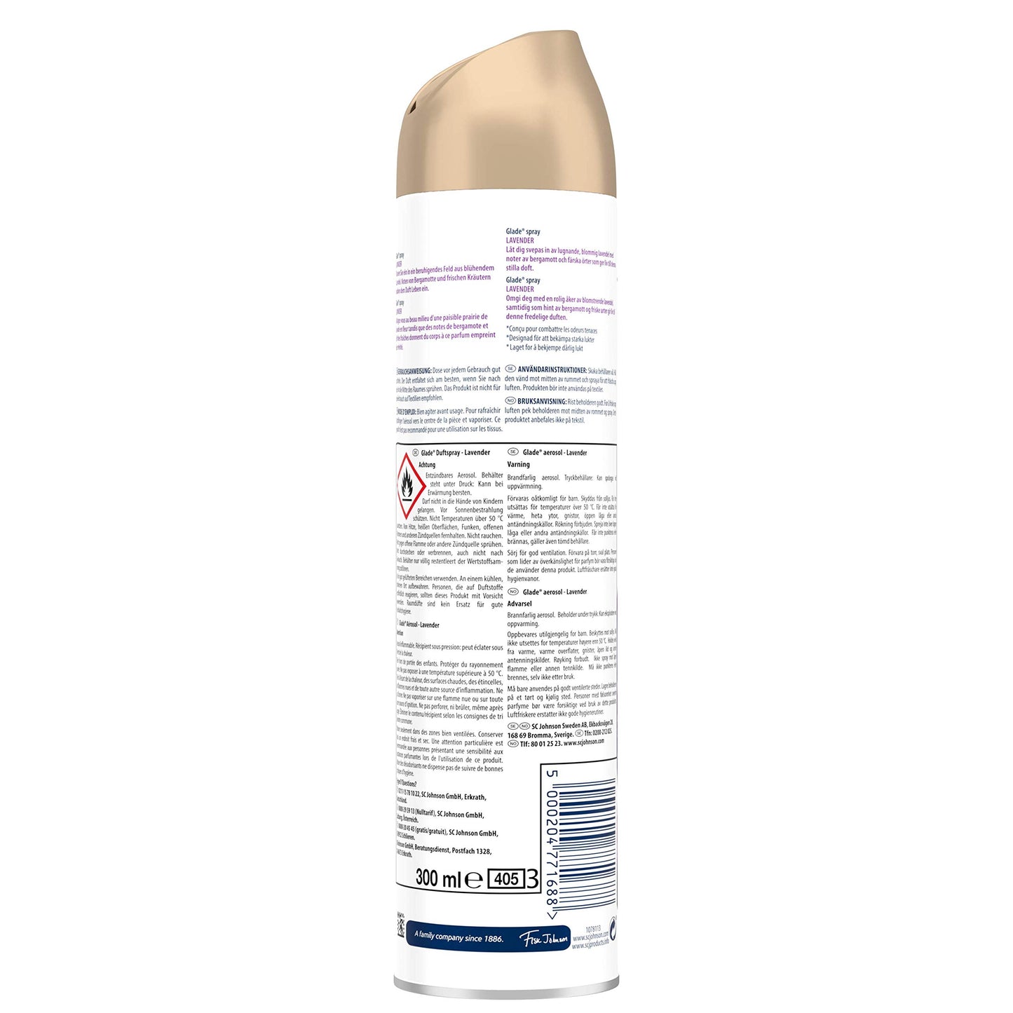 Glade - Deodorante spray per ambienti, fragranza: lavanda, 2130 g