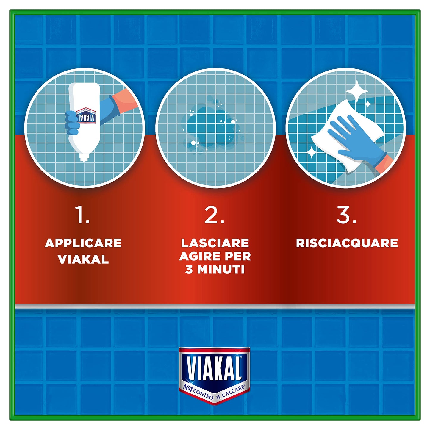 Viakal Anticalcare Detersivo Liquido Igienizzante, 10 x 470 ml, Per Incrostazioni Di Calcare Difficili In Bagno E In Cucina, Con Tecnologia Anti-goccia