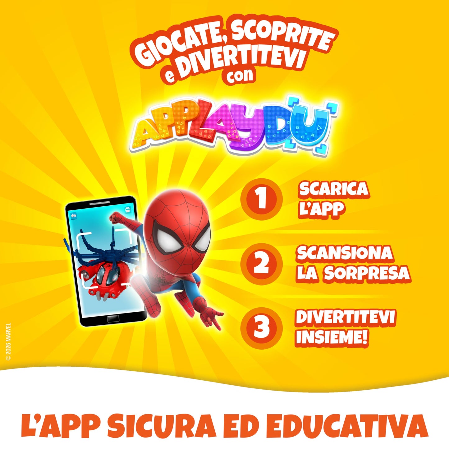 Kinder GranSorpresa Maxi Spider-Man, Uovo di Pasqua Kinder 2026 di Finissimo Cioccolato al Latte con Sorpresa Marvel Spider-Man, 220 g