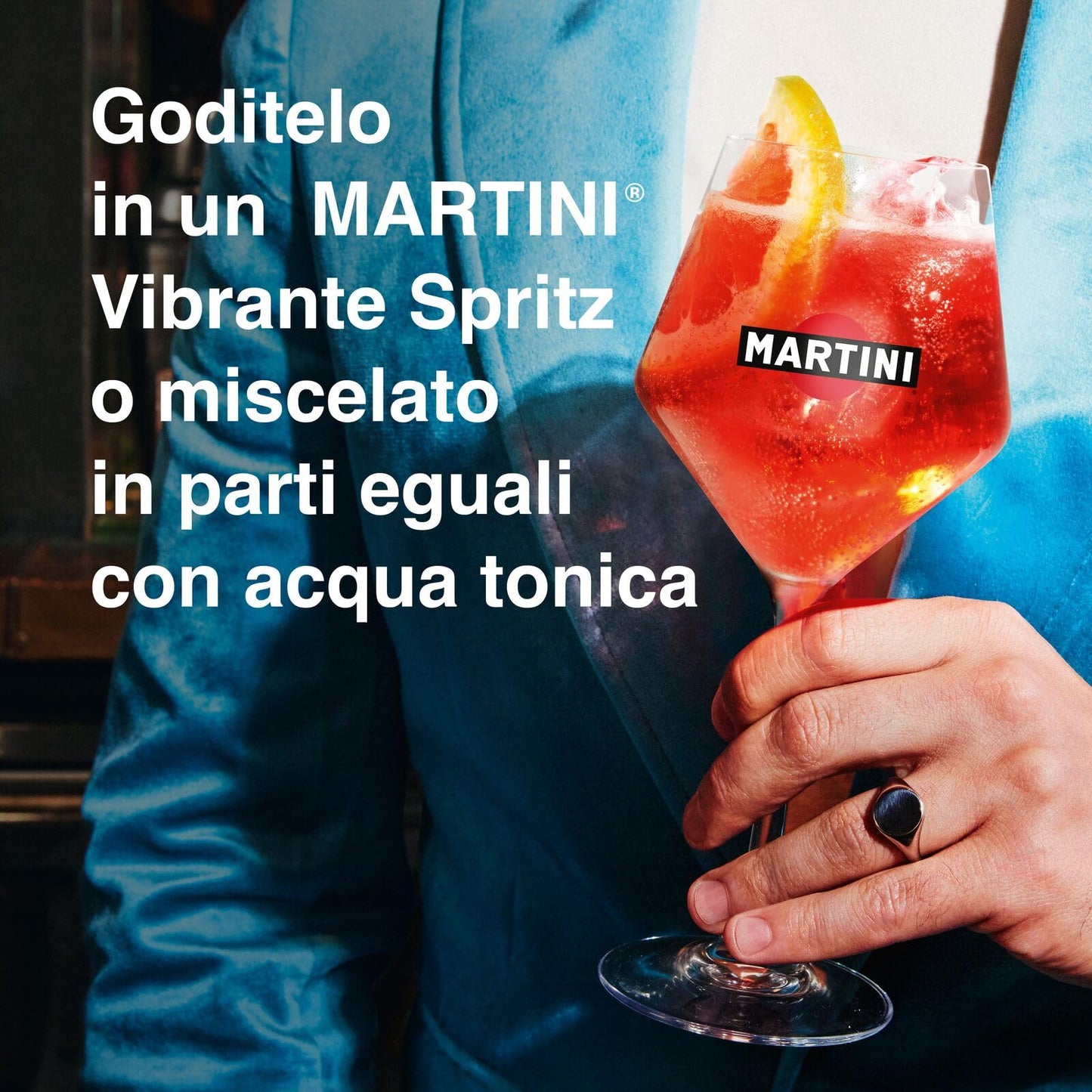 MARTINI Vibrante, 75cl / 750ml, Aperitivo Analcolico Infuso con Erbe Botaniche