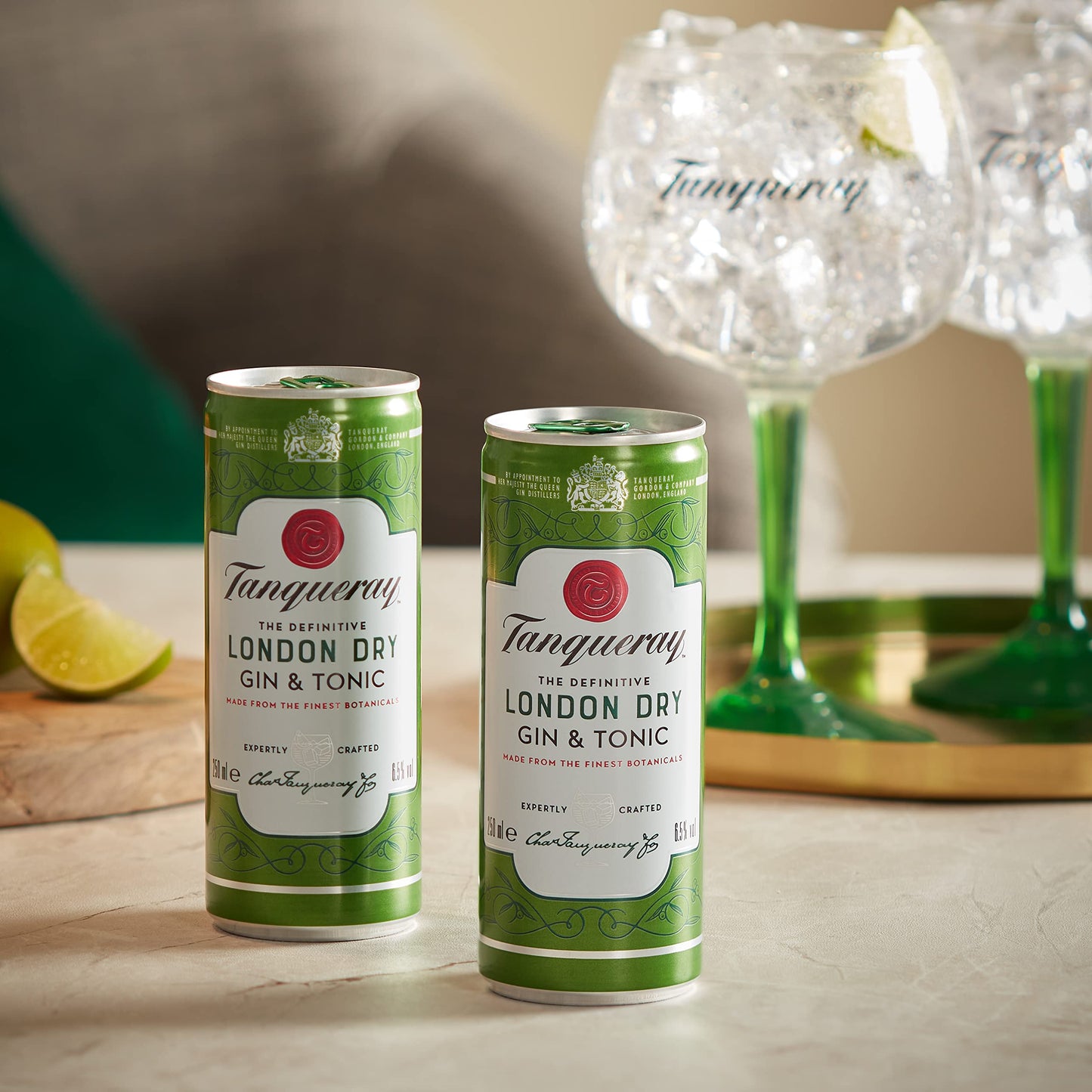 Tanqueray London Dry - Premix Gin & Tonic, Pack di 12 Lattine da 250 ml