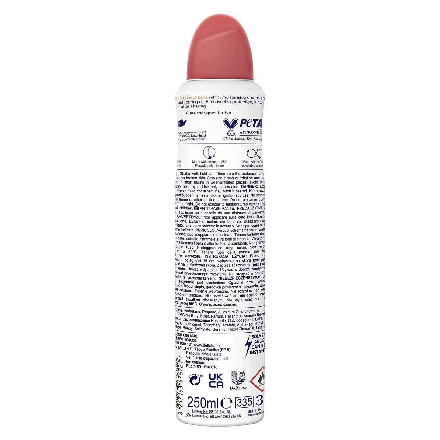 Dove Go Fresh Mela & Tè Bianco Spray - 250 g