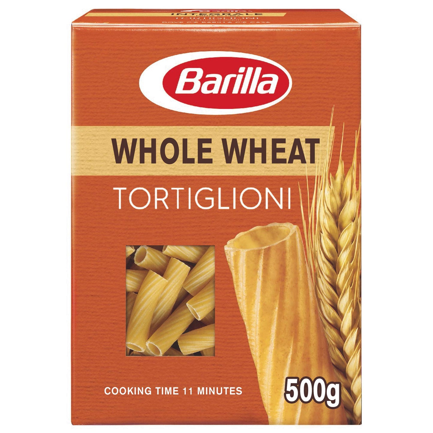 PASTA INTEGRALE BARILLA TORTIGLIONI 500 GR FONTE DI FIBRA NATURALE PRIMO