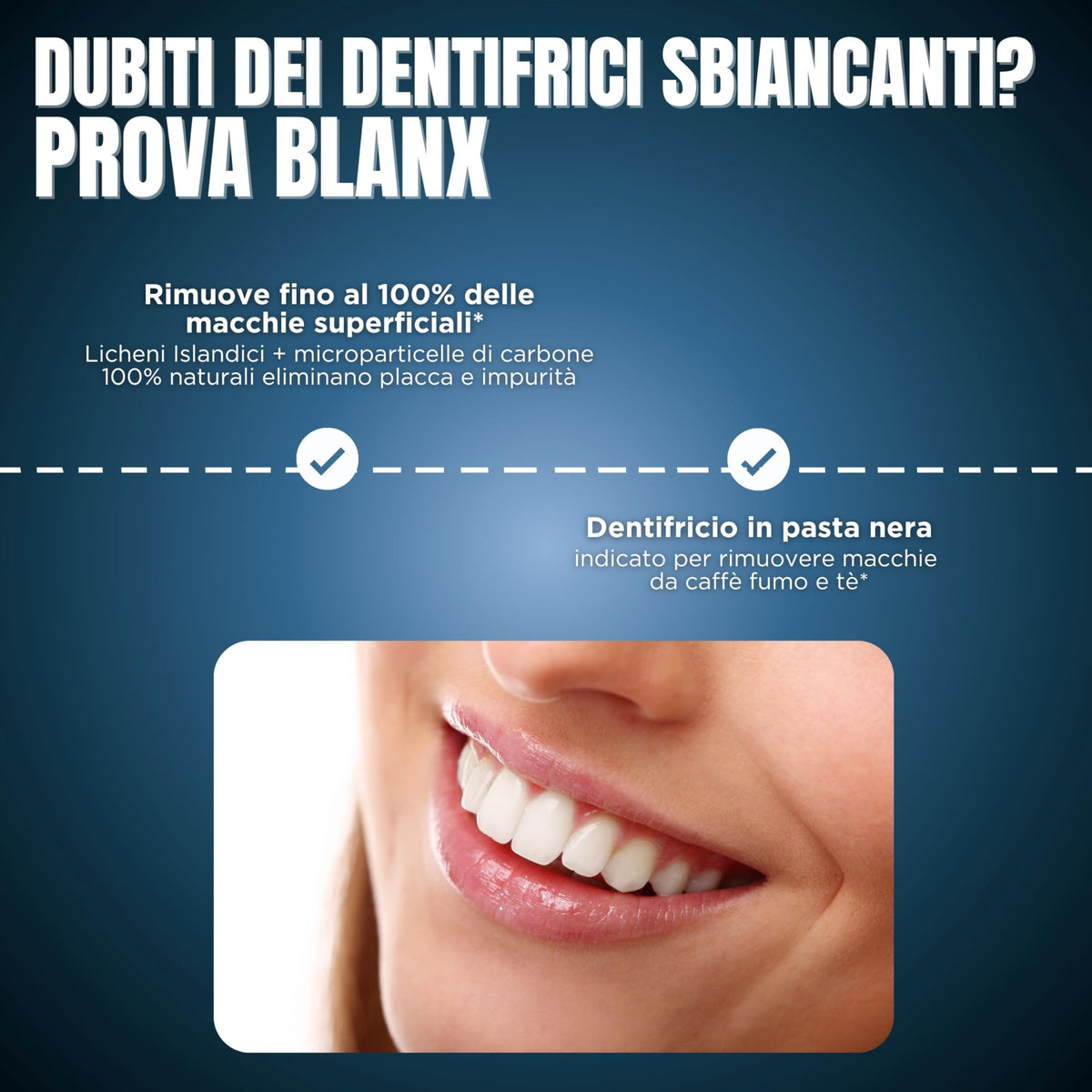 BlanX Dentifricio Licheni Islandici 100% Naturali,