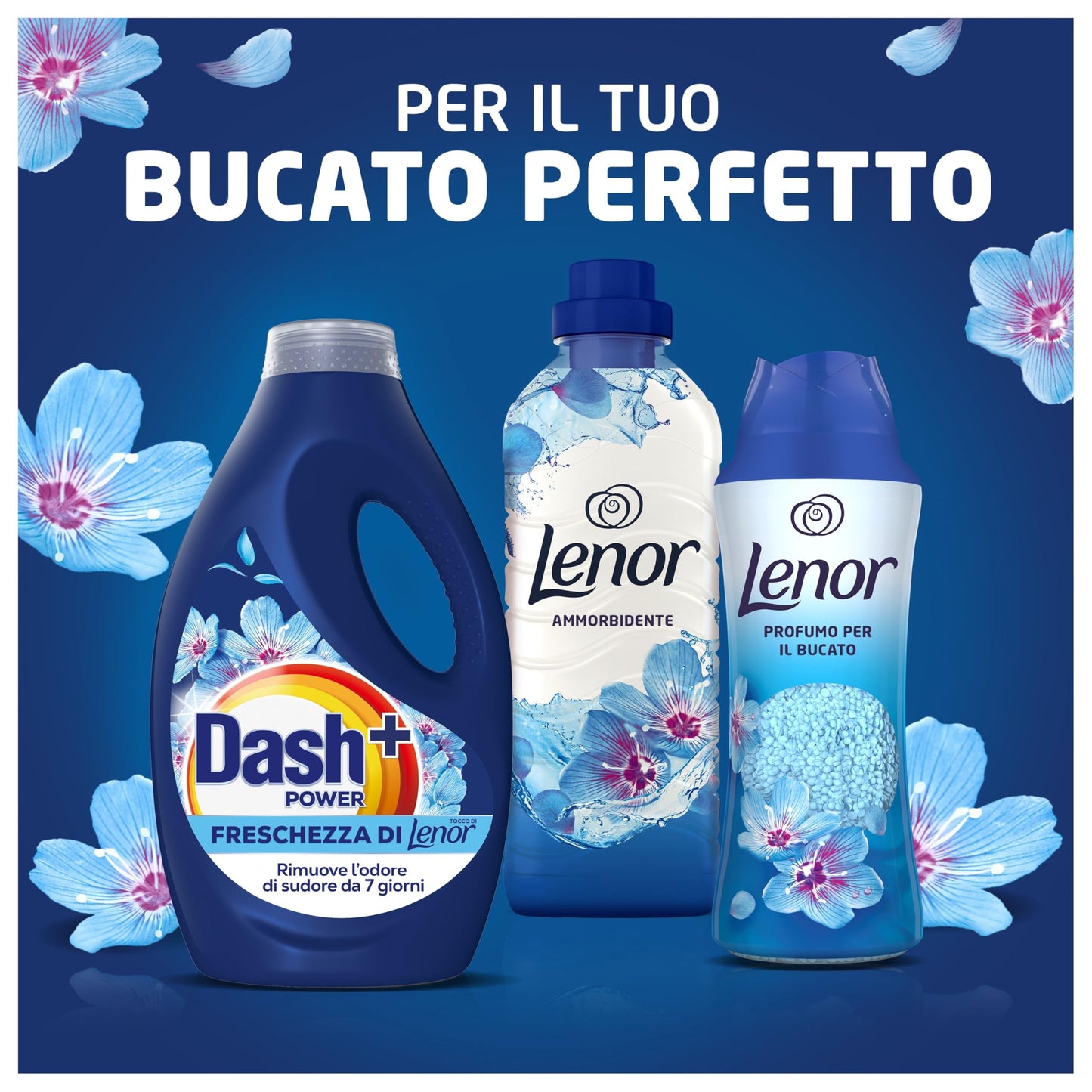 Dash Power Detersivo Liquido Lavatrice, 50 Lavaggi, Freschezza Di Lenor, Risveglio Primaverile, rimuove addirittura gli odori di sudore vecchi di 7 giorni, per una pulizia impeccabile