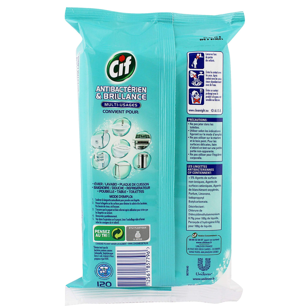 CIF Multi Proposito salviette antibatteriche X 120