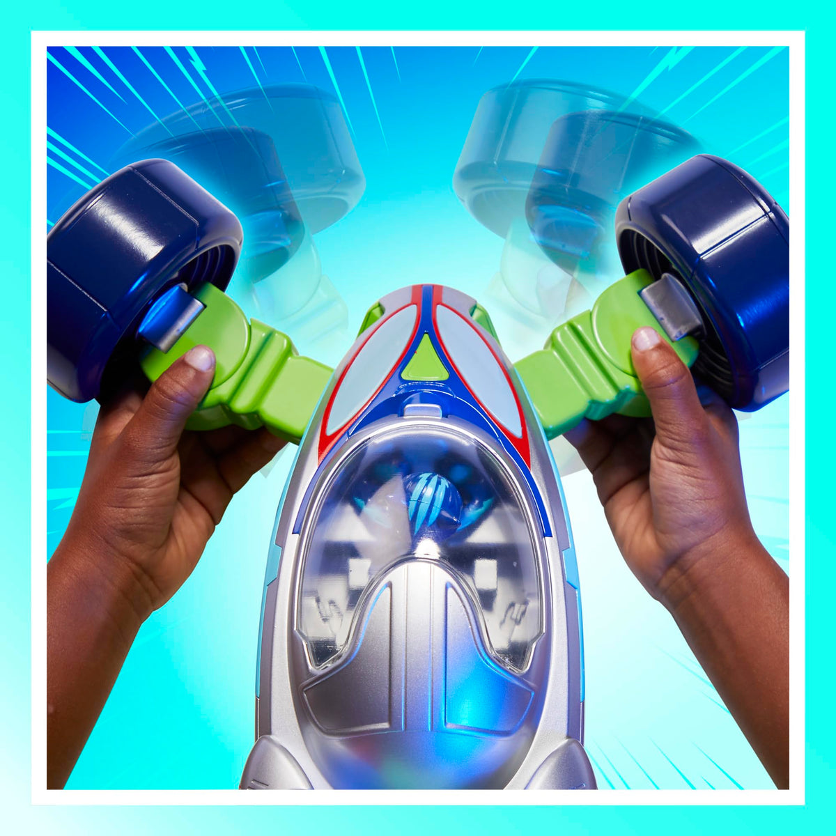 PJ Masks: Eroi Super Power, PJ Explo-mobile, veicolo convertibile con 3 modalità, luci e suoni, giocattoli dei Superpigiamini