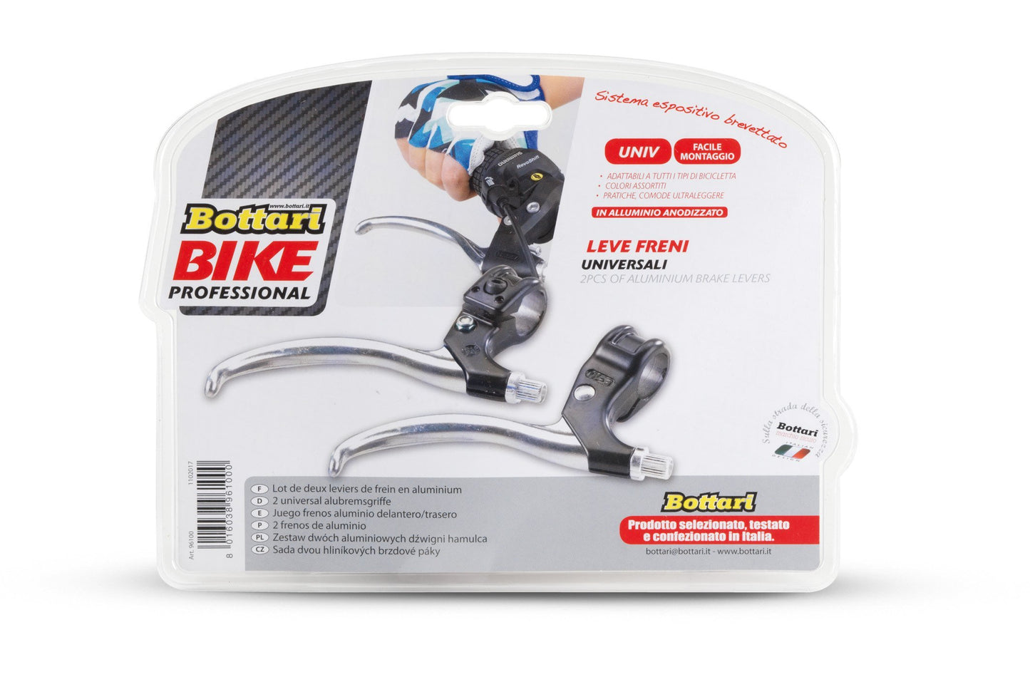 Bottari 96100 Set Leve Freni in Alluminio per Biciclette