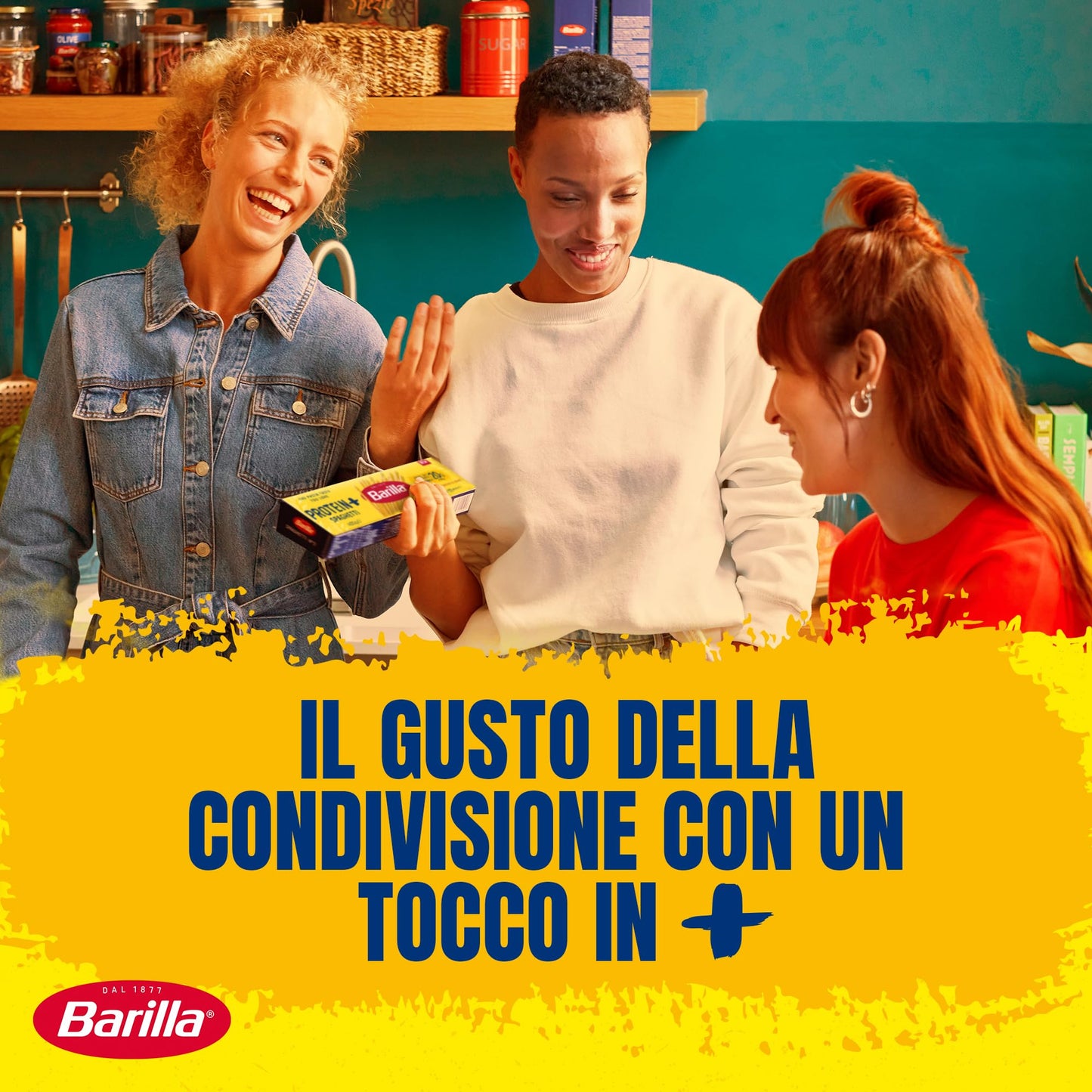 Barilla Pasta Fusilli Protein+, Pasta Proteica di Semola di Grano Duro con Proteine di Piselli, 400 g