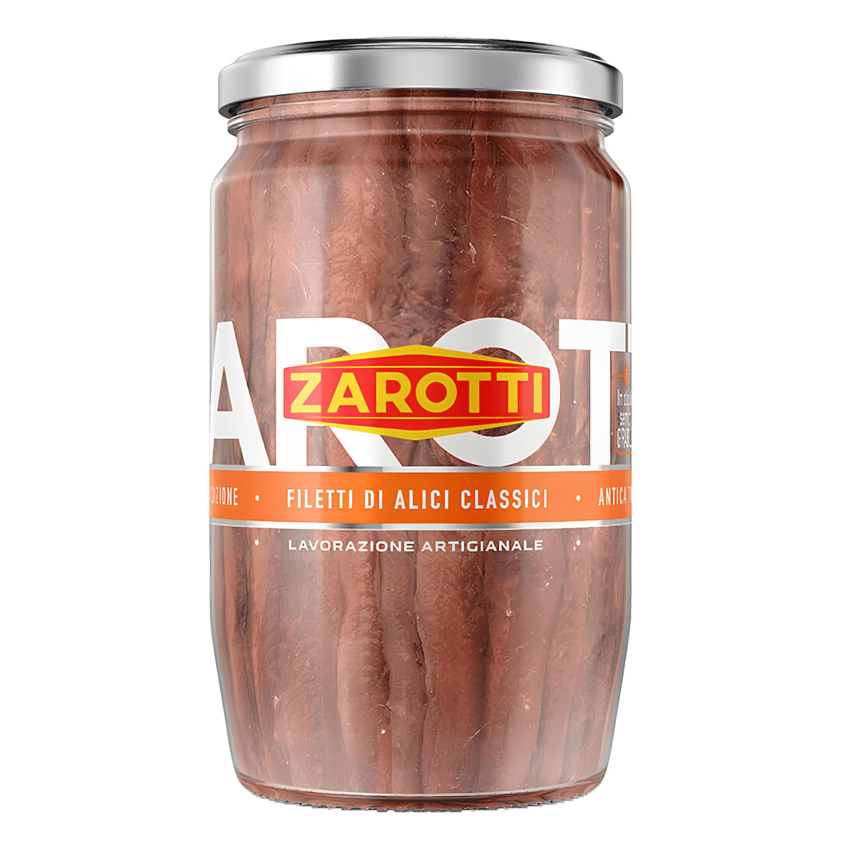 Zarotti - Filetti di Alice all'Olio di Semi di Girasole - Conf 6 Barattoli da 720g