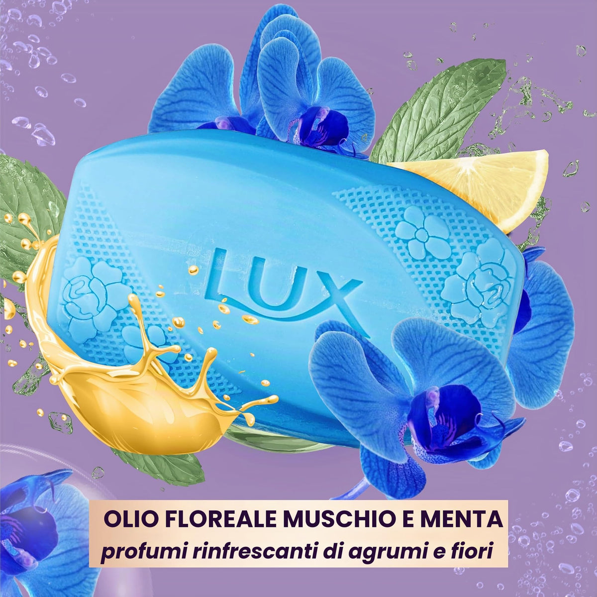 Lux Blue Aqua Sparkle Saponette 80 g x 12
