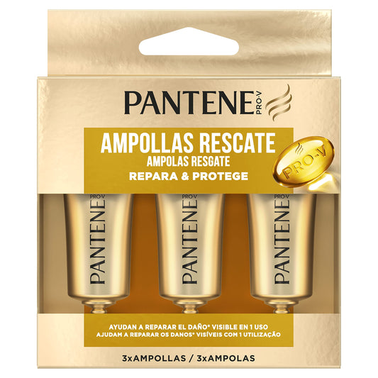 Pantene Pro-V Wonder Ampoules Trattamento Intensivo 1 Minuto per Capelli Danneggiati, 3 x Ampolle da 15 ml