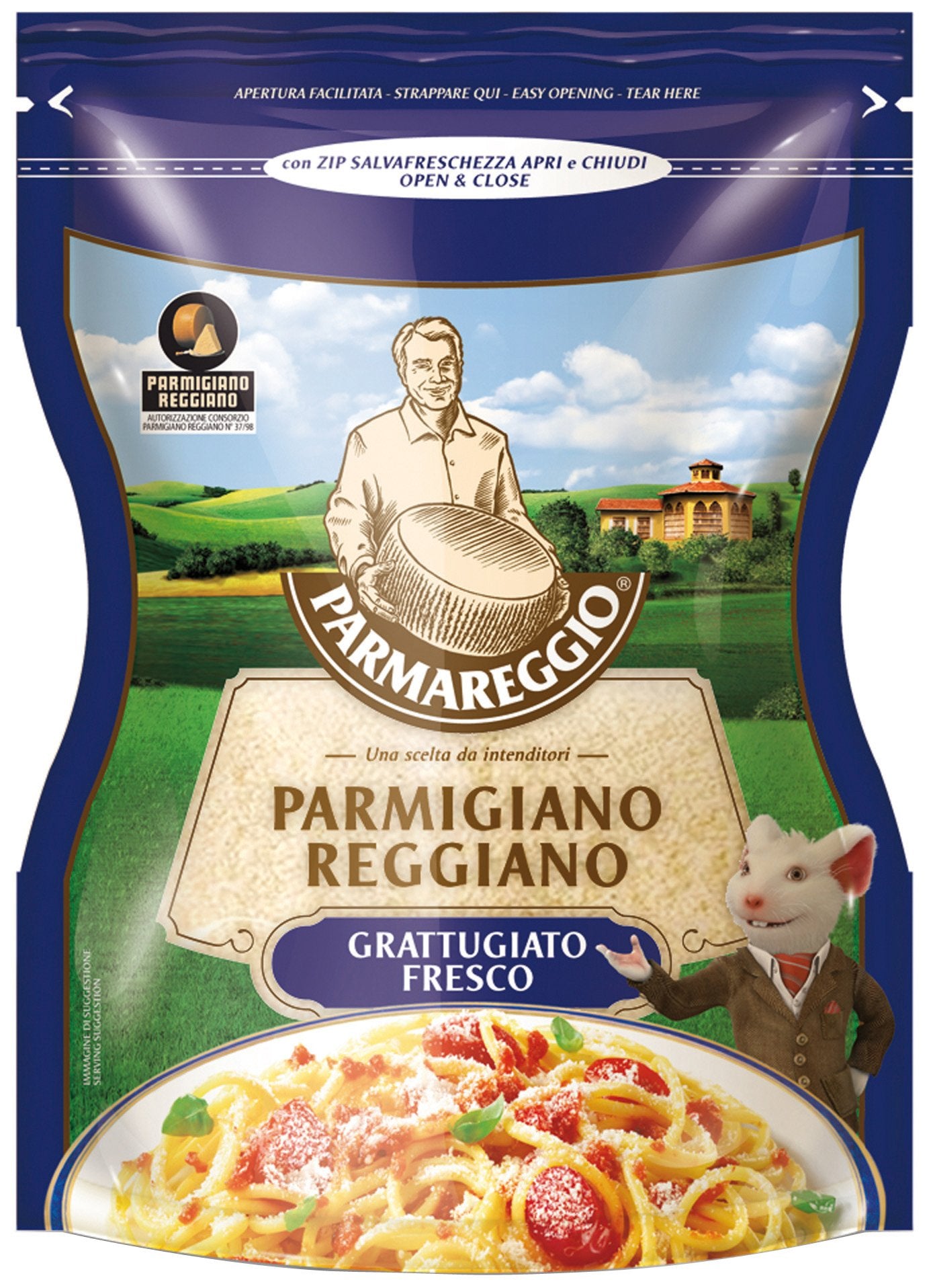 Parmigiano Reggiano 300g fresco strofinato D O P Parmigiano Formaggio originale Formaggio grattugiato