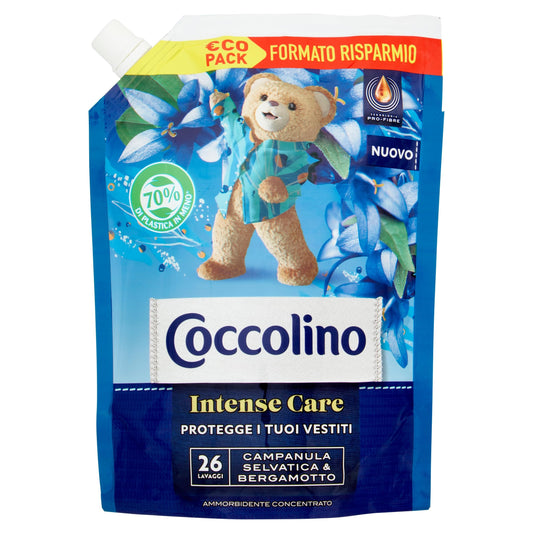 Coccolino Ammorbidente Concentrato Intense Care Campanula & Bergamotto 26 Lavaggi €co Pack 600 ml